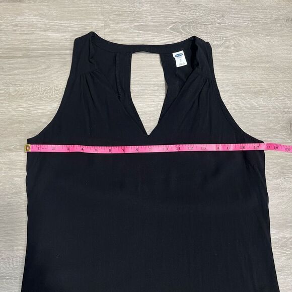 Old Navy Sleeveless V-Neck Keyhole Back Mini Dress Women’s Size Small Black - Picture 9 of 10